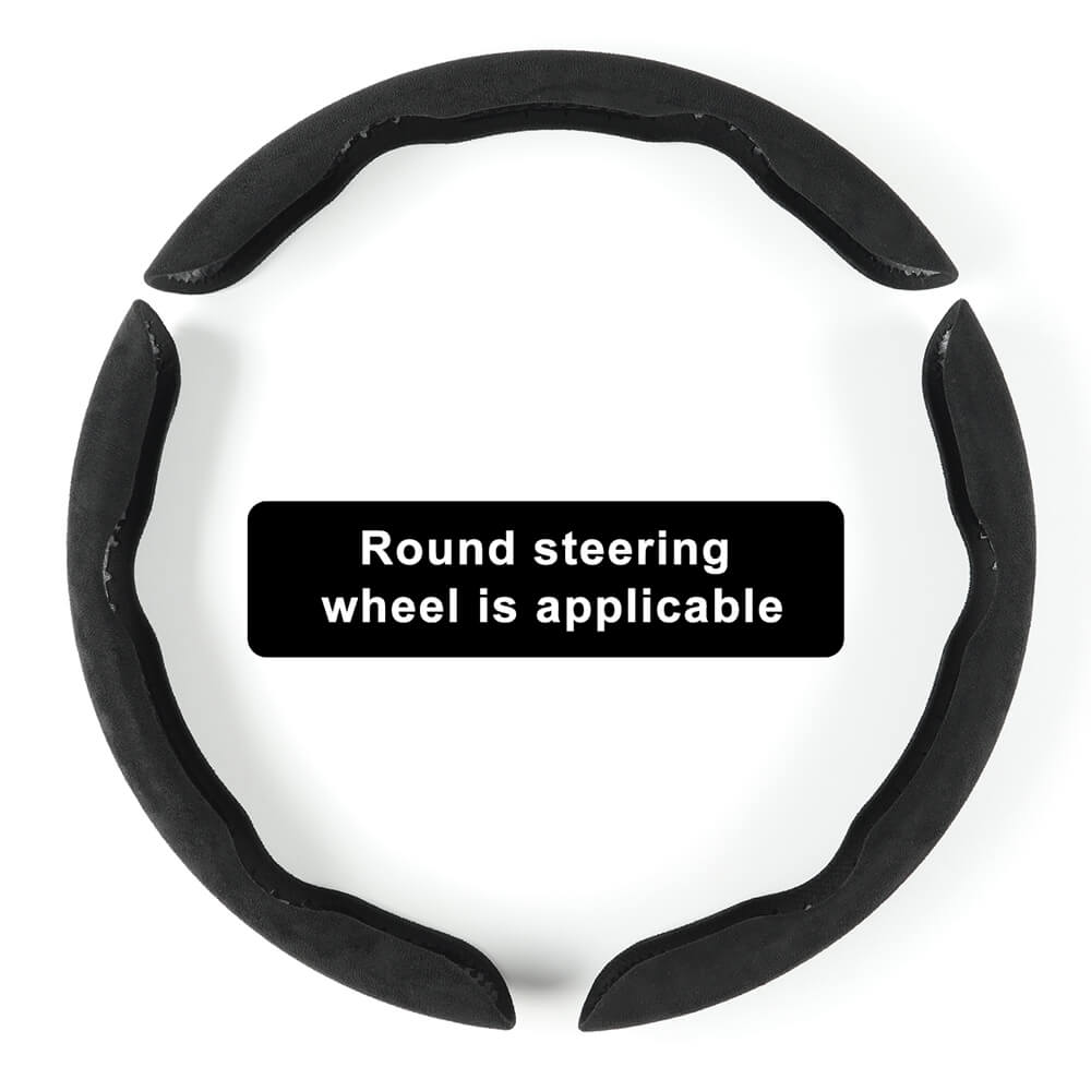Coverado Velvet Steering Wheel Covers 3 Pieces for Cars Auto Accessories Universal Fit