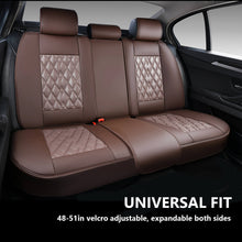 Load image into Gallery viewer, Coverado Front and Back Car Seat Covers Faux Leather Waterproof Universal Fit Most Cars