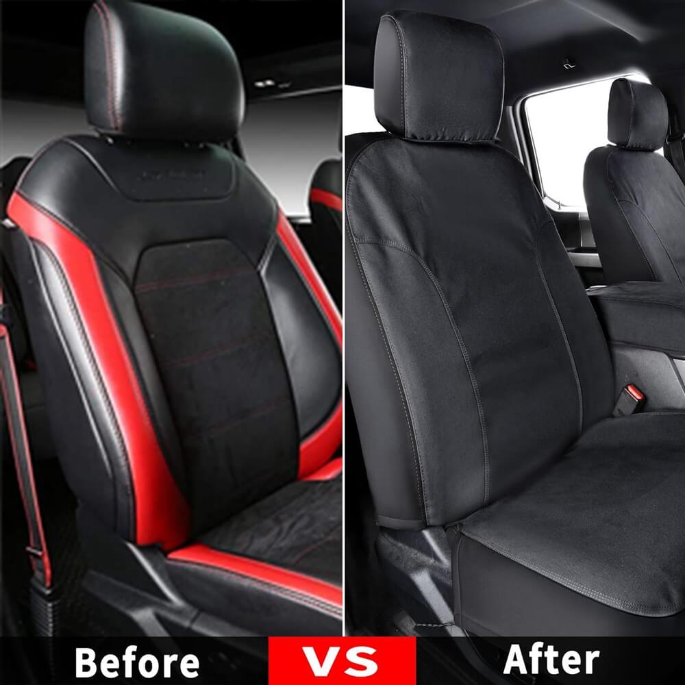 Fit 2015-2026 Ford F150, 2017-2026 Ford F250 F350 F450 Coverado Canvas Custom Seat Covers for Front/ Rear Seats