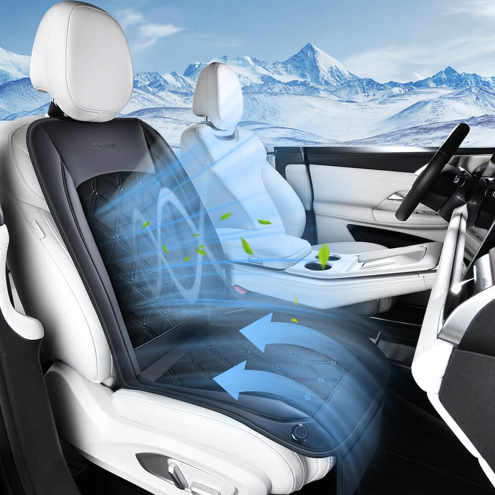 Coverado Cooling Car Seat Cushion Universal Fit Ventilated Seat Cover