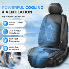 Coverado Cooling Car Seat Cushion Universal Fit Ventilated Seat Cover