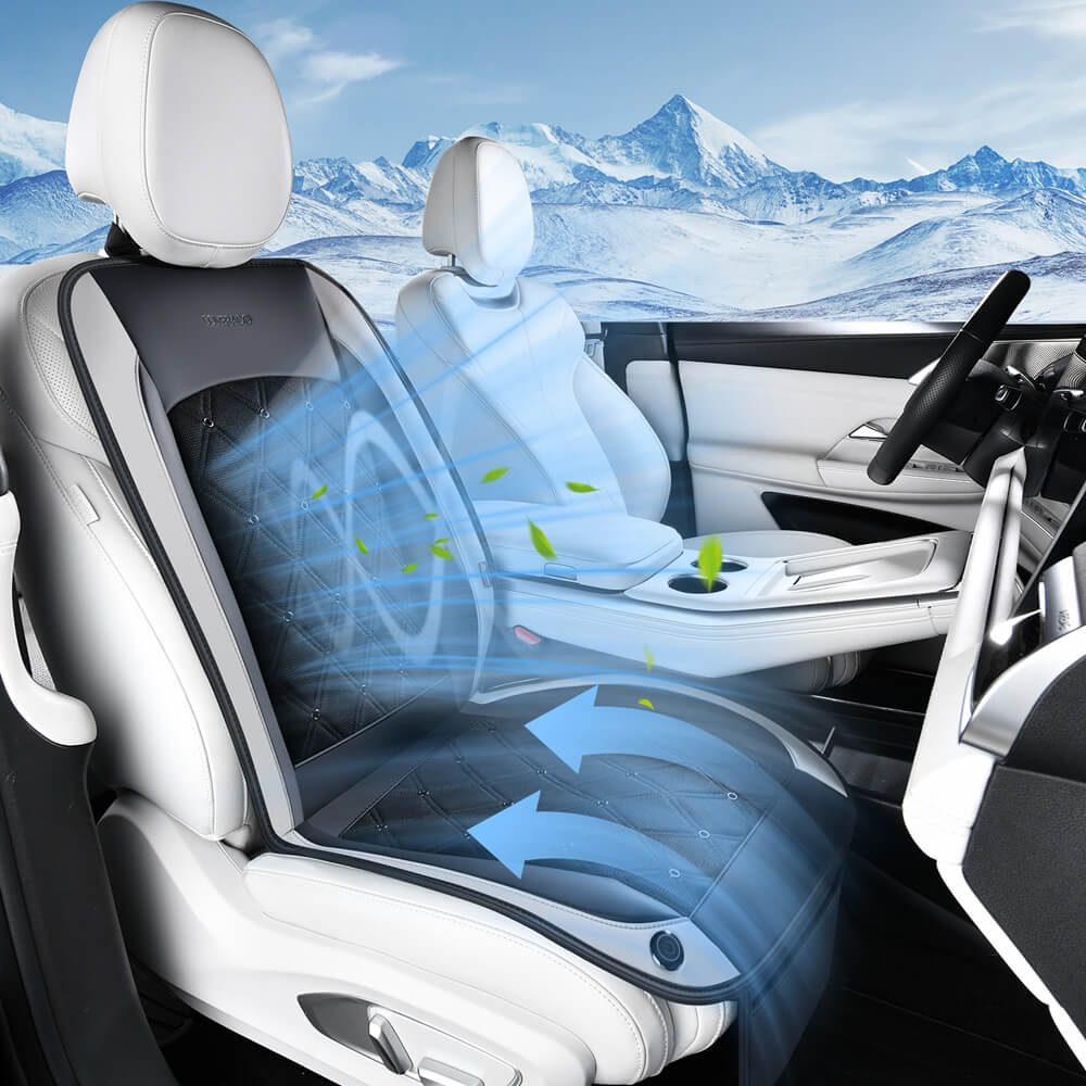 Coverado Cooling Car Seat Cushion Universal Fit Ventilated Seat Cover