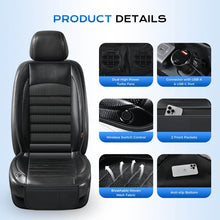 Load image into Gallery viewer, ❄️❄️Coverado Cooling Cushion Dual Fan for Car Seats Ventilated Seat Cover Universal Fit