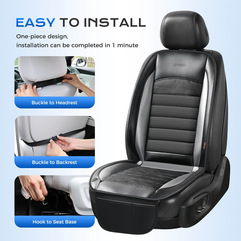 ❄️❄️Coverado Cooling Cushion Dual Fan for Car Seats Ventilated Seat Cover Universal Fit