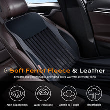 Load image into Gallery viewer, Coverado Car Seat Heater 3-Level Fasting Heated Seat with Faux Leather &amp; Fabric Material Warm Seat Universal Fit for Winter