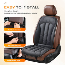 Load image into Gallery viewer, Coverado Heated Seat 3-Level Faux Leather Seat Cushion Warm Seat Heater for Driver Seat Universal Fit for Cold Winter