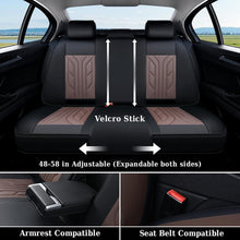 Load image into Gallery viewer, Coverado Quality Leatherette Front and Back Car Seat Covers Universal Fit Seat Protectors