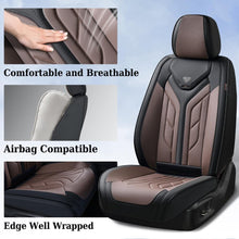 Load image into Gallery viewer, Coverado Quality Leatherette Front and Back Car Seat Covers Universal Fit Seat Protectors
