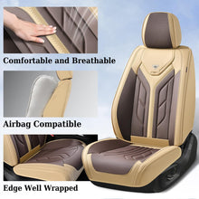 Load image into Gallery viewer, Coverado Quality Leatherette Front and Back Car Seat Covers Universal Fit Seat Protectors