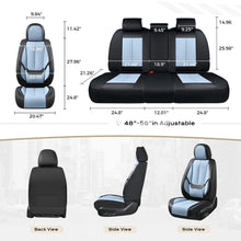 Load image into Gallery viewer, 5 Seats Coverado Car Seat Covers for Cars Front and Rear Full Set with Lumbar Support Premium Leather Waterproof Auto Seat ProtectorsUniversal Fit