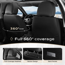 Load image into Gallery viewer, 5 Seats Coverado Car Seat Covers for Cars Front and Rear Full Set with Lumbar Support Premium Leather Waterproof Auto Seat ProtectorsUniversal Fit
