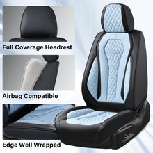 Load image into Gallery viewer, 2 Seats Coverado Front Driver Passenger Premium Leather Front Car Seat Covers Water Resistant Luxury Auto Seat Protectors Universal Fit