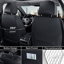 Load image into Gallery viewer, 2 Seats Coverado Front Driver Passenger Premium Leather Front Car Seat Covers Water Resistant Luxury Auto Seat Protectors Universal Fit