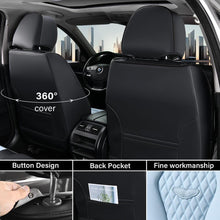 Load image into Gallery viewer, 2 Seats Coverado Front Driver Passenger Premium Leather Front Car Seat Covers Water Resistant Luxury Auto Seat Protectors Universal Fit