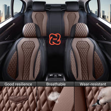 Load image into Gallery viewer, Coverado Front and Back Seat Covers for Cars Premium Leatherette Auto Seat Protectors Water Resistant Universal Fit