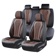 Load image into Gallery viewer, Coverado Front and Back Seat Covers for Cars Premium Leatherette Auto Seat Protectors Water Resistant Universal Fit