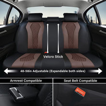 Load image into Gallery viewer, Coverado Front and Back Seat Covers for Cars Premium Leatherette Auto Seat Protectors Water Resistant Universal Fit