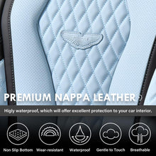 Load image into Gallery viewer, Coverado Front and Back Seat Covers for Cars Premium Leatherette Auto Seat Protectors Water Resistant Universal Fit