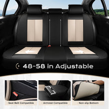 Load image into Gallery viewer, Coverado Auto Seat Covers with Lumbar Support Premium Leather Seat Covers Protector for Cars Universal Fit