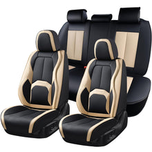 Load image into Gallery viewer, Coverado Auto Seat Covers with Lumbar Support Premium Leather Seat Covers Protector for Cars Universal Fit