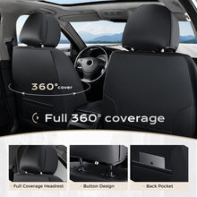 Load image into Gallery viewer, Coverado 2-Seat Front Driver Passenger Auto Seat Covers with Lumbar Support Premium Leather Seat Covers Protector for Cars Universal Fit