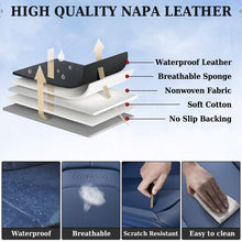 Load image into Gallery viewer, Coverado 2-Seat Front Driver Passenger Auto Seat Covers with Lumbar Support Premium Leather Seat Covers Protector for Cars Universal Fit