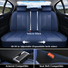 Load image into Gallery viewer, Coverado Auto Seat Covers with Lumbar Support Premium Leather Seat Covers Protector for Cars Universal Fit
