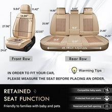 Load image into Gallery viewer, Coverado All Beige Seat Covers Tan Color Driver and Passenger Car Seat Protectors Auto Universal Fit