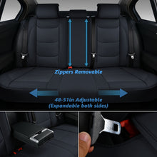Load image into Gallery viewer, Coverado Faux Leather 5 Seats Car Seat Covers Full Set Front and Back Auto Seat Protectors Waterproof Universal Fit
