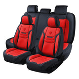 Coverado Faux Leather 5 Seats Car Seat Covers Full Set Front and Back Auto Seat Protectors Waterproof Universal Fit