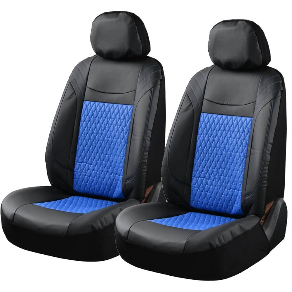 Coverado PVC Auto Front and Back Vehicle Seat Covers Universal Fit