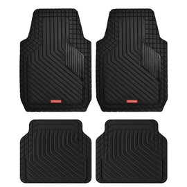 Coverado Universal Floor Mats for Cars Easy-Clean Waterproof PVC