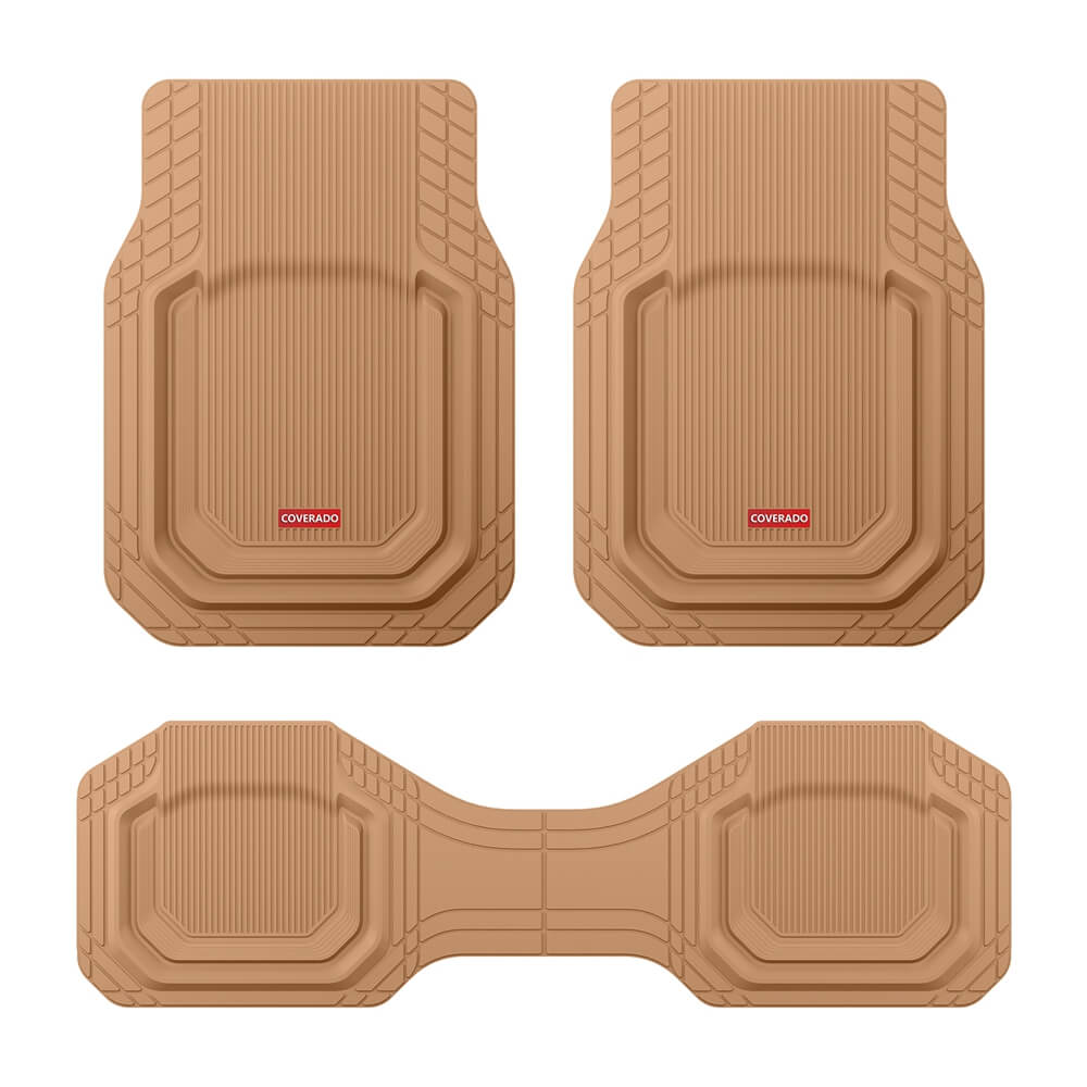 Coverado Car Floor Mats Universal Fit Waterproof All Weather Protection