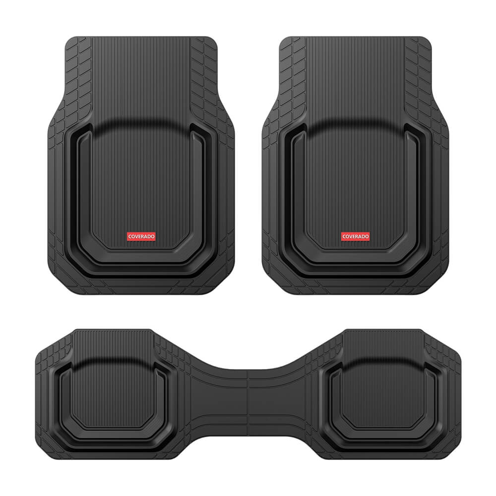 Coverado Car Floor Mats Universal Fit Waterproof All Weather Protection