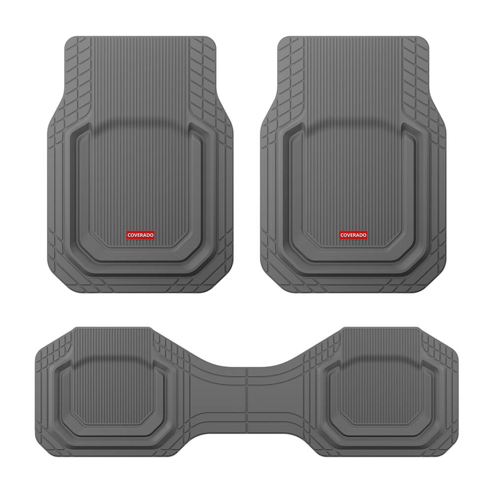 Coverado Car Floor Mats Universal Fit Waterproof All Weather Protection