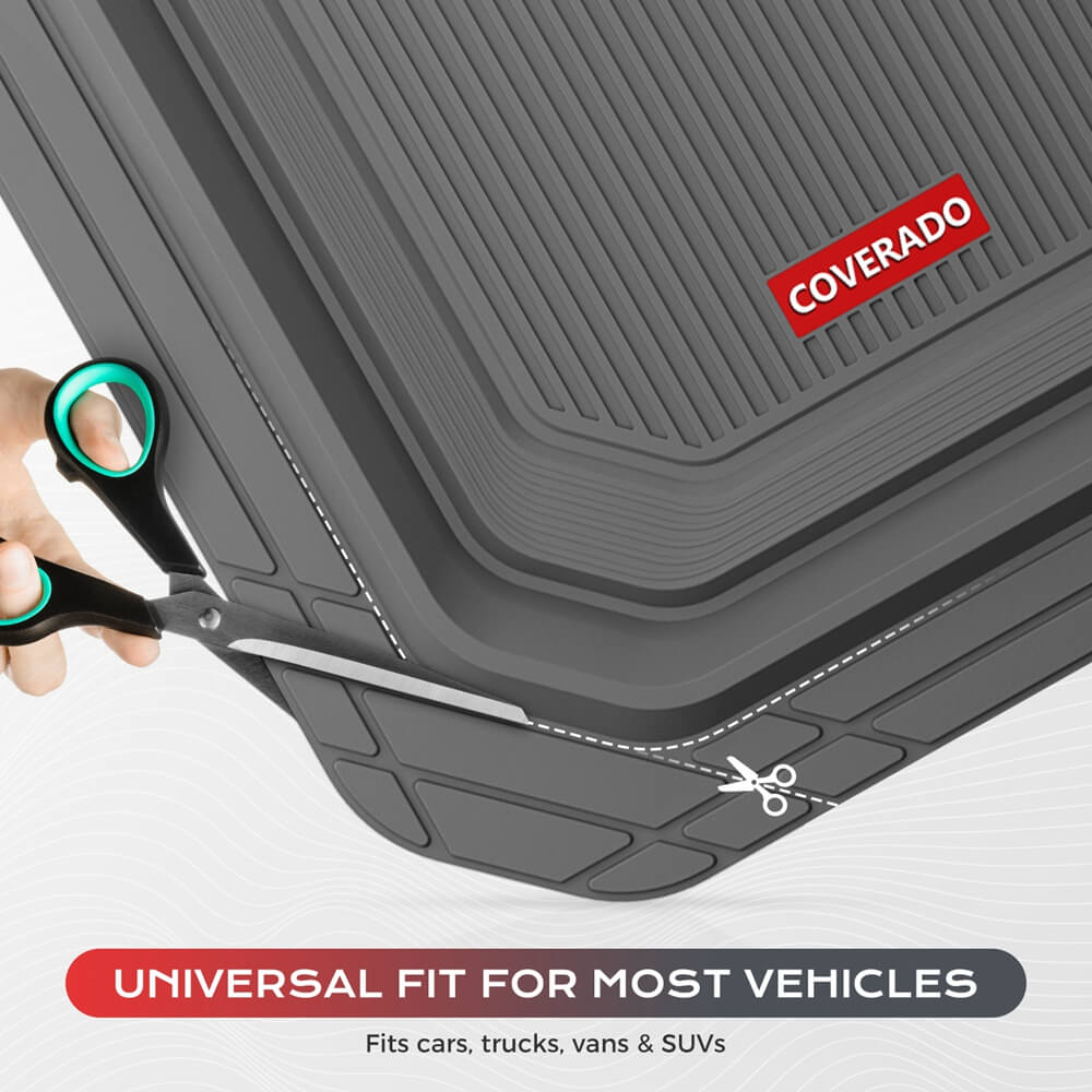 Coverado Car Floor Mats Universal Fit Waterproof All Weather Protection