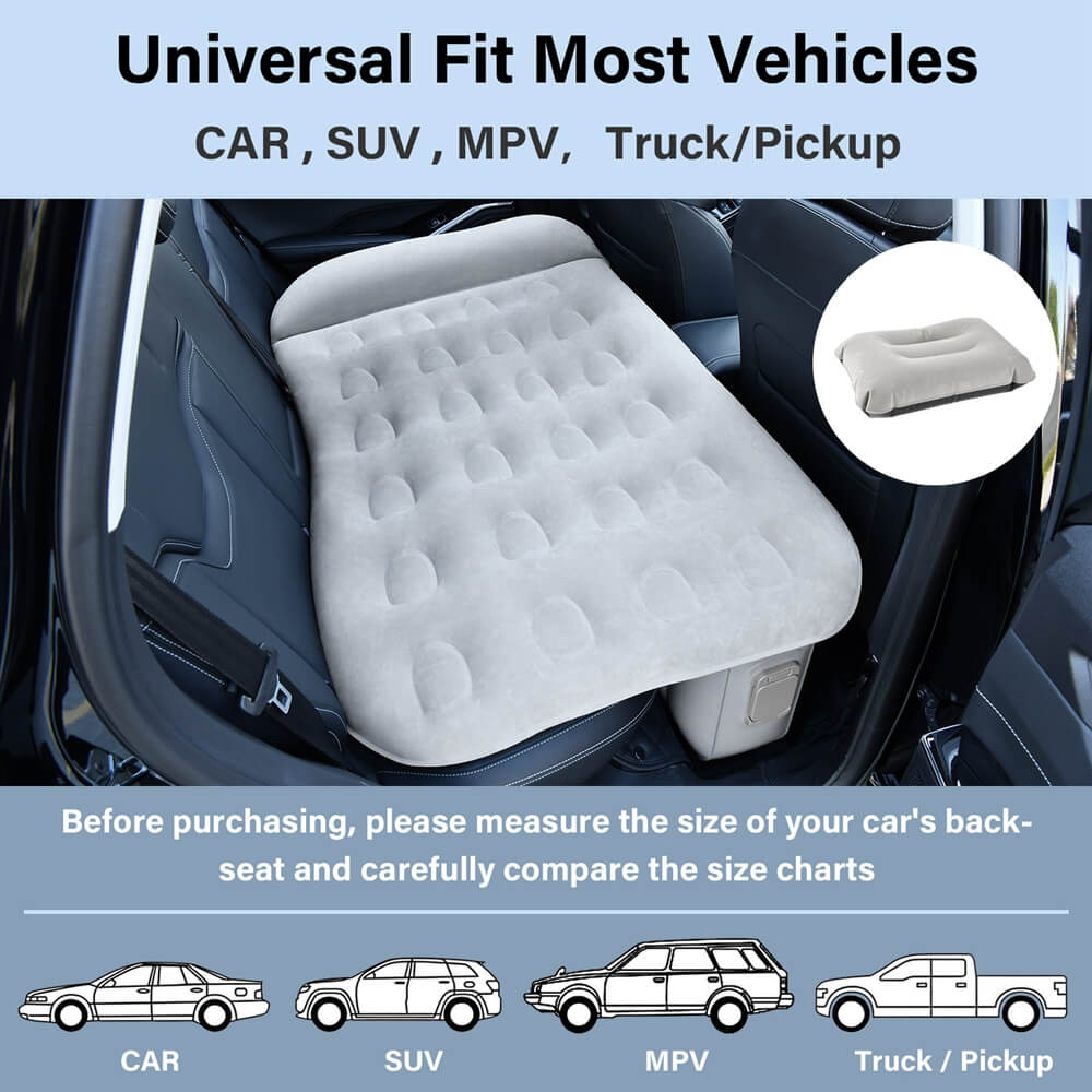 Coverado Air Mattress for Car Back Seat SUV Trunk Camping Sleeping Bed Air Mattress Universal Fit