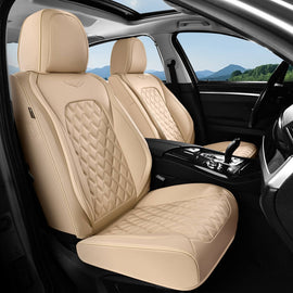 2-Seat Coverado Seat Covers for Driver Passenger Front Seats Premium Faux Leather Universal Fit
