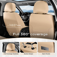 Load image into Gallery viewer, Coverado Seat Covers Premium Faux Leather Front and Back Seats Universal Fit Seat Protectors
