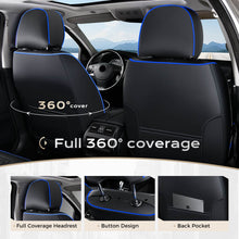 Load image into Gallery viewer, Coverado Seat Covers Premium Faux Leather Front and Back Seats Universal Fit Seat Protectors