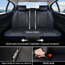 Load image into Gallery viewer, Coverado Seat Covers Premium Faux Leather Front and Back Seats Universal Fit Seat Protectors