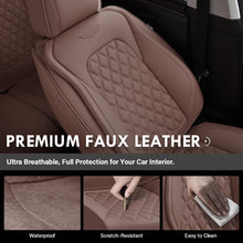 Load image into Gallery viewer, Coverado Seat Covers Premium Faux Leather Front and Back Seats Universal Fit Seat Protectors