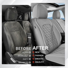 Load image into Gallery viewer, Coverado Seat Covers Premium Faux Leather Front and Back Seats Universal Fit Seat Protectors