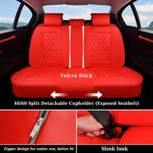 Load image into Gallery viewer, Coverado Seat Covers Premium Faux Leather Front and Back Seats Universal Fit Seat Protectors