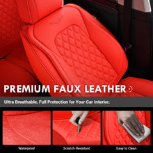 Load image into Gallery viewer, Coverado Seat Covers Premium Faux Leather Front and Back Seats Universal Fit Seat Protectors