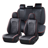 Coverado Seat Covers Premium Faux Leather Front and Back Seats Universal Fit Seat Protectors