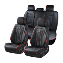 Load image into Gallery viewer, Coverado 5 Seats Faux Leather Front and Rear Seat Covers Full Set Water Resistant Universal Fit