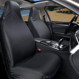 50% OFF🔥🔥 Oxford Waterproof Car Seat Covers for Front Seats Black Automotive Seat Protectors High Back Bucket Universal Fit