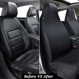 50% OFF🔥🔥 Oxford Waterproof Car Seat Covers for Front Seats Black Automotive Seat Protectors High Back Bucket Universal Fit