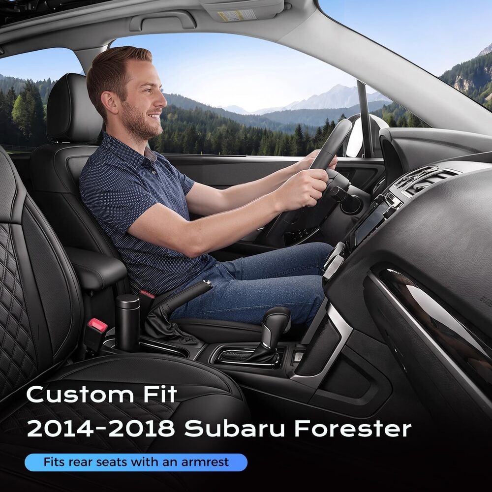 Subaru Forester 2014-2018 Full Coverage Custom Premium Faux Leather Car Seat Covers